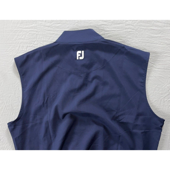 FootJoy 1/2 Zip Pullover Golf Windbreaker Vest. San Jose CC Saturday Club. M EUC - Picture 4 of 4